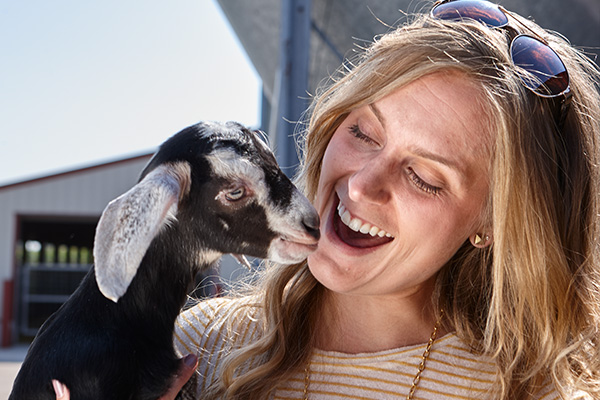 girl w goat 1